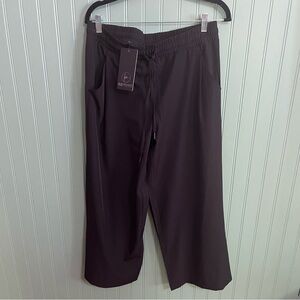 90 Degree By Reflex Black Wide Leg Lightstreme Oblique Culotte Pant